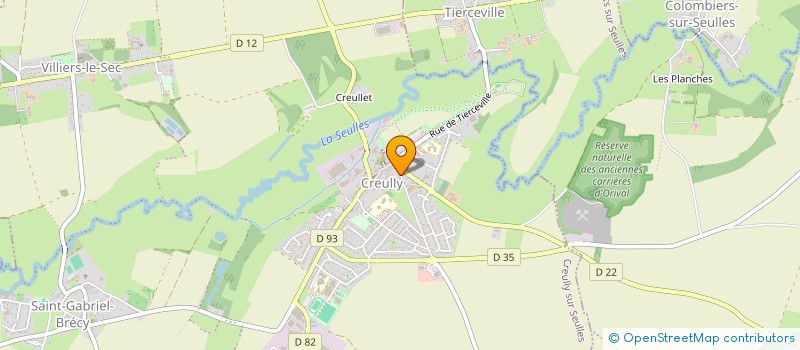 localisation de l'entreprise MADAME CHRYSTELLE NADAUD  CREULLY SUR SEULLES