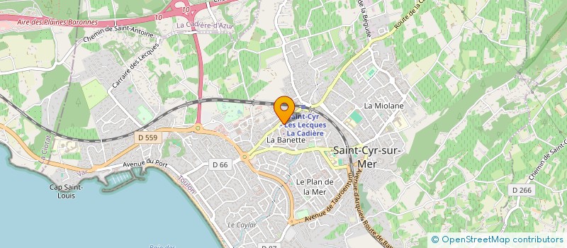 localisation de l'entreprise MADAME CHRYSTELLE PADUANO à SAINT-CYR-SUR-MER