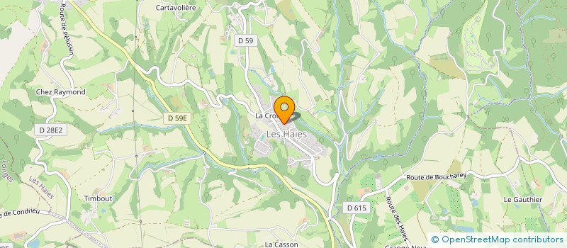 localisation de l'entreprise MADAME CHRYSTELLE PERRIN  LES HAIES