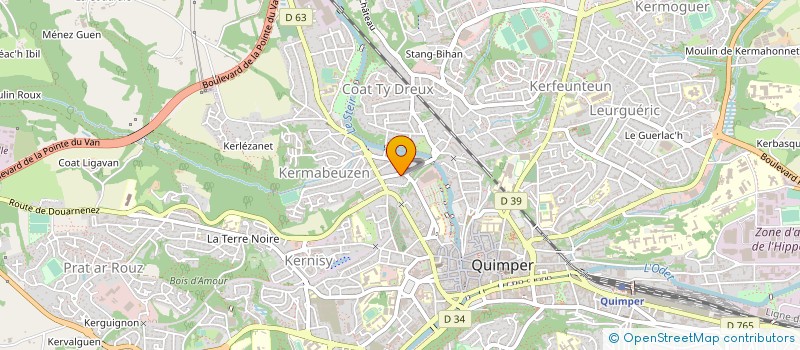 localisation de l'entreprise MADAME CHRYSTELLE QUERE  QUIMPER