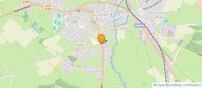 localisation de l'entreprise MADAME CHRYSTELLE RENARD  GOURNAY-EN-BRAY