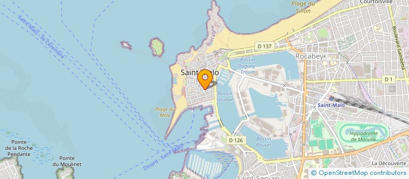 localisation de l'entreprise MADAME CHRYSTELLE ROBIN  SAINT-MALO