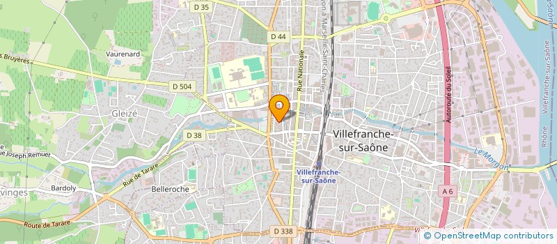 localisation de l'entreprise MADAME CHRYSTELLE RONZON  VILLEFRANCHE-SUR-SAONE