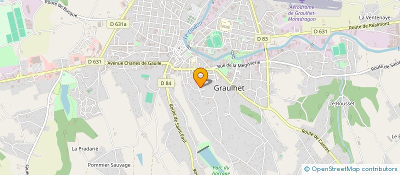 localisation de l'entreprise MADAME CHRYSTELLE ROUFFIAC  GRAULHET