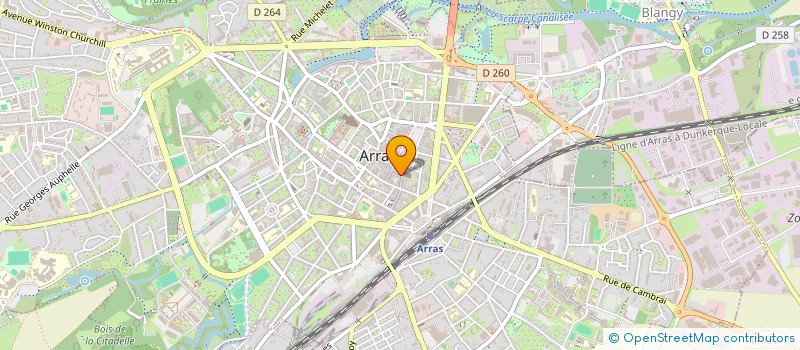 localisation de l'entreprise MADAME CHRYSTELLE TAVET à ARRAS