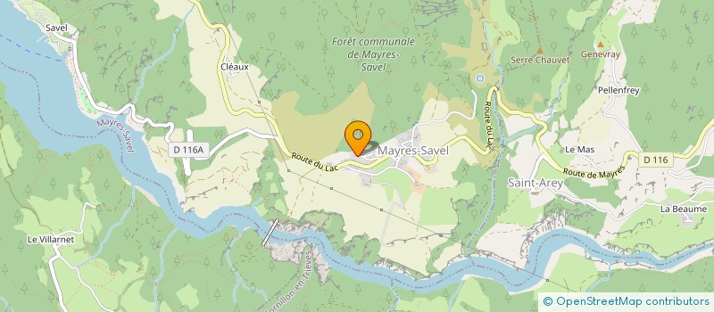 localisation de l'entreprise MADAME CHRYSTELLE TIETZ  MAYRES-SAVEL