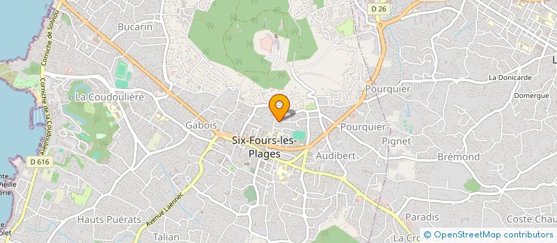 localisation de l'entreprise MADAME CHRYSTELLE TOBIA à SIX-FOURS-LES-PLAGES