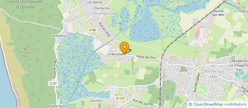 localisation de l'entreprise MADAME CHRYSTINE MIARA à LES SABLES D'OLONNE