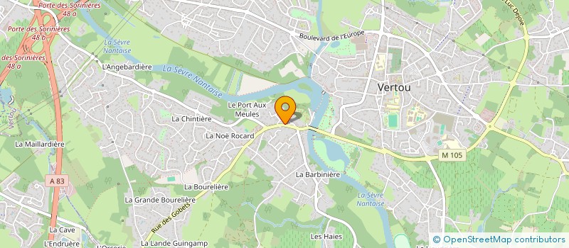 localisation de l'entreprise MADAME CHRYSTLE PICHON  VERTOU