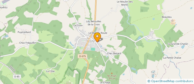 localisation de l'entreprise MADAME CHRYTELLE ROBARD  VAYRES