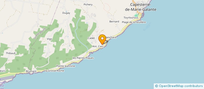 localisation de l'entreprise MADAME CHTISTIANE PROVIDO à CAPESTERRE-DE-MARIE-GALANTE