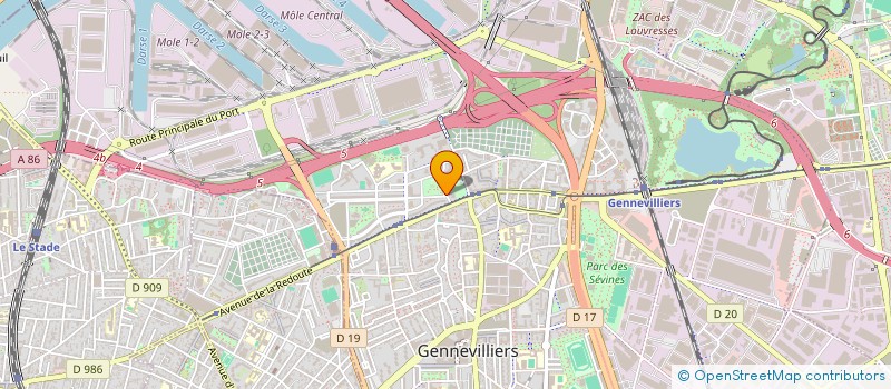 localisation de l'entreprise MADAME CHUI SZE NG à GENNEVILLIERS