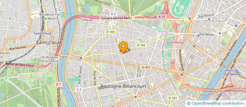localisation de l'entreprise MADAME CHUXIAN WANG à BOULOGNE-BILLANCOURT