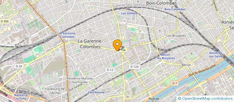 localisation de l'entreprise MADAME CHYRAZ BEN YEDDER  LA GARENNE-COLOMBES