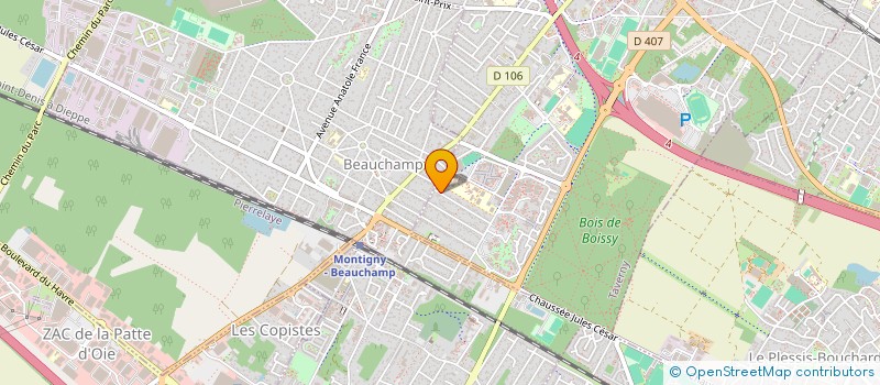 localisation de l'entreprise MADAME CICA CHRISTELLE AHONON à TAVERNY