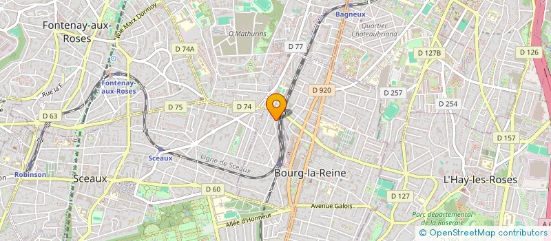 localisation de l'entreprise MADAME CICILLY EDOM à BOURG-LA-REINE