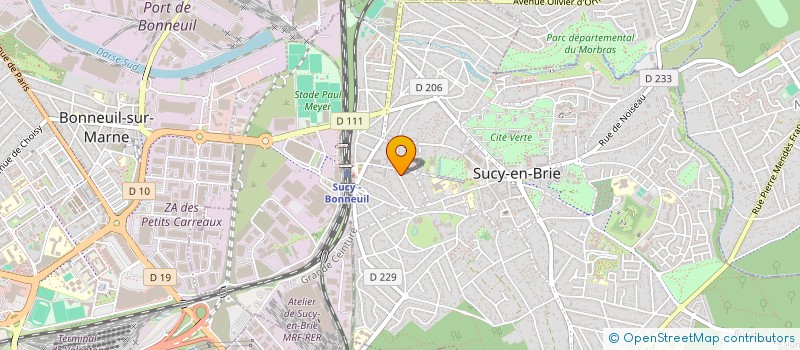 localisation de l'entreprise MADAME CIDALIA RIBEIRO  SUCY-EN-BRIE