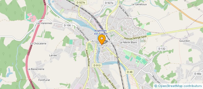 localisation de l'entreprise MADAME CIDALIA VIEIRA DE SOUSA à ARGENTON-SUR-CREUSE