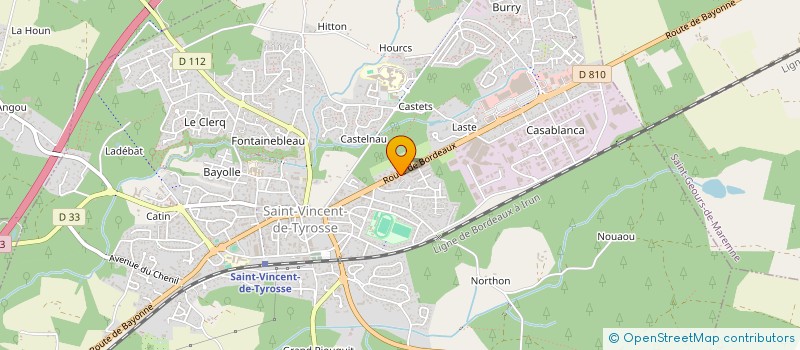 localisation de l'entreprise MADAME CIDALINA DA SILVA FEITOR  SAINT-VINCENT-DE-TYROSSE