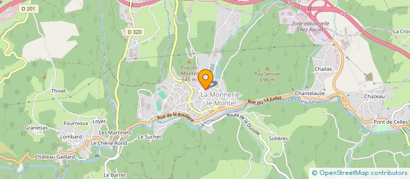 localisation de l'entreprise MADAME CIGDEM CETIN  LA MONNERIE-LE-MONTEL