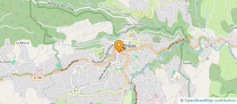 localisation de l'entreprise MADAME CILIA NOEMIE PECHOUX  PRIVAS