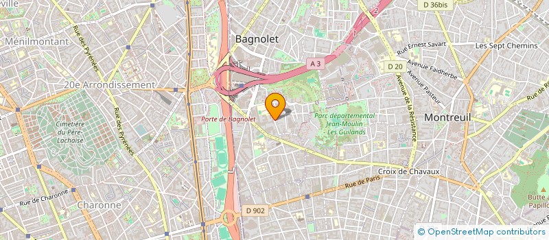 localisation de l'entreprise MADAME CILIANA VILLEGAS à BAGNOLET