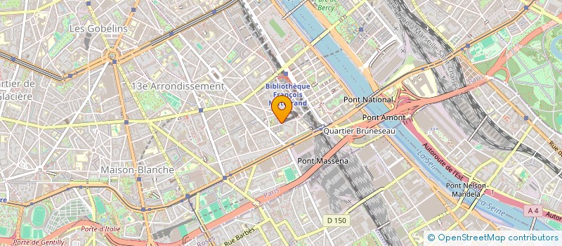 localisation de l'entreprise MADAME CINDEL BAUDIN  PARIS