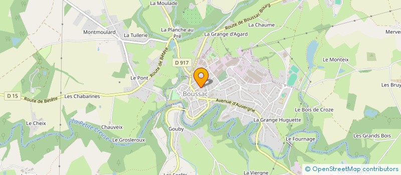 localisation de l'entreprise MADAME CINDIE RENARD à BOUSSAC