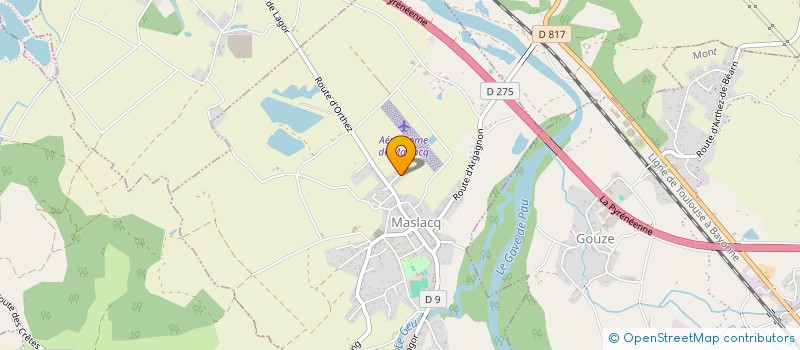 localisation de l'entreprise MADAME CINDIE VALLANCE  MASLACQ