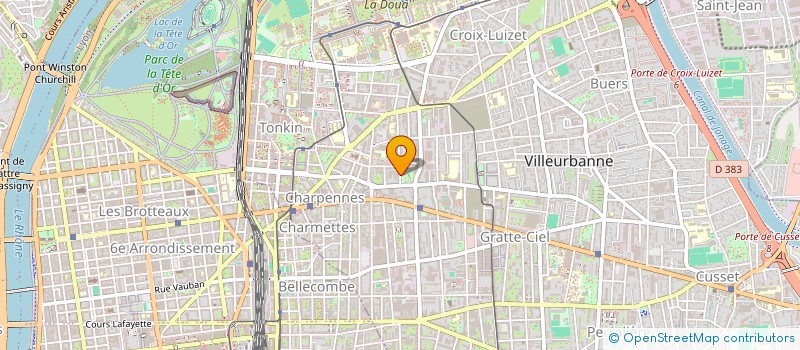 localisation de l'entreprise MADAME CINDY AISSANOU  VILLEURBANNE