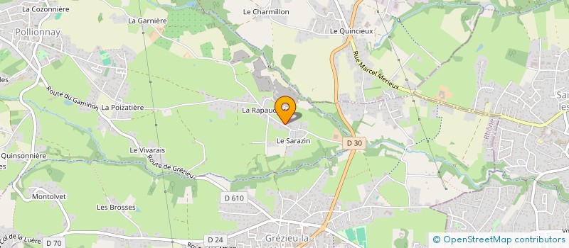 localisation de l'entreprise MADAME CINDY ALVES DE MAGALHAES  POLLIONNAY