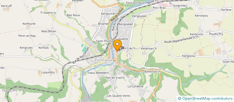 localisation de l'entreprise MADAME CINDY ANDRE  PONTRIEUX