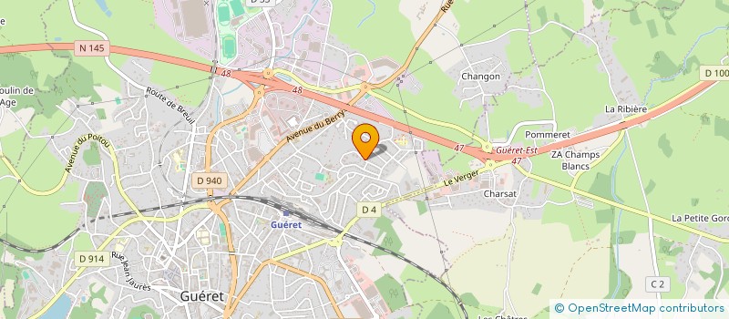localisation de l'entreprise MADAME CINDY ARTERO à GUERET