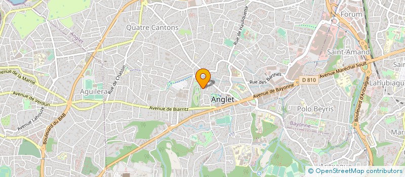 localisation de l'entreprise MADAME CINDY BARBOSA FERREIRA à ANGLET