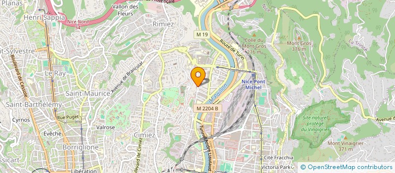 localisation de l'entreprise MADAME CINDY BEGIN  NICE