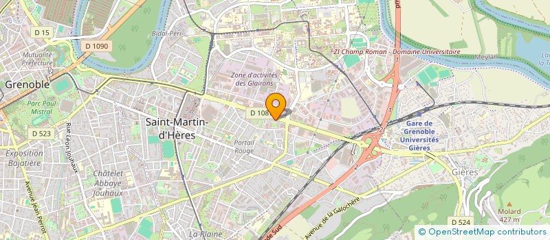 localisation de l'entreprise MADAME CINDY BERTHELOT  SAINT-MARTIN-D'HERES