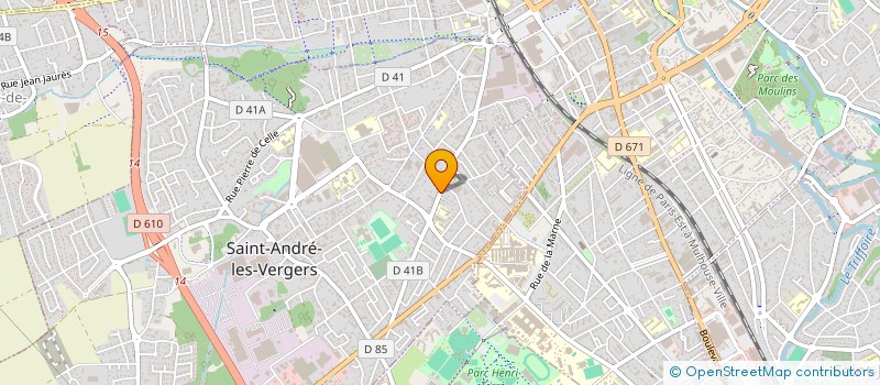 localisation de l'entreprise MADAME CINDY BIENTZ à SAINT-ANDRE-LES-VERGERS