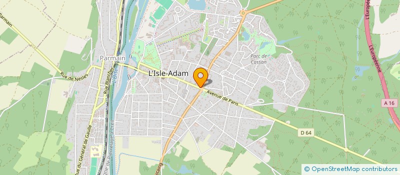 localisation de l'entreprise MADAME CINDY BIGONDI  L'ISLE-ADAM