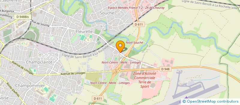 localisation de l'entreprise MADAME CINDY BILLEAU à NIORT