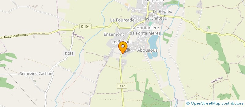 localisation de l'entreprise MADAME CINDY BLANCHARD  SARAMON