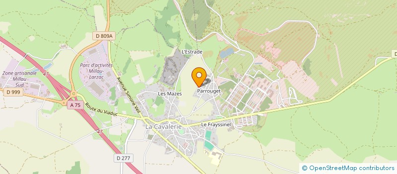 localisation de l'entreprise MADAME CINDY BLIN  LA CAVALERIE