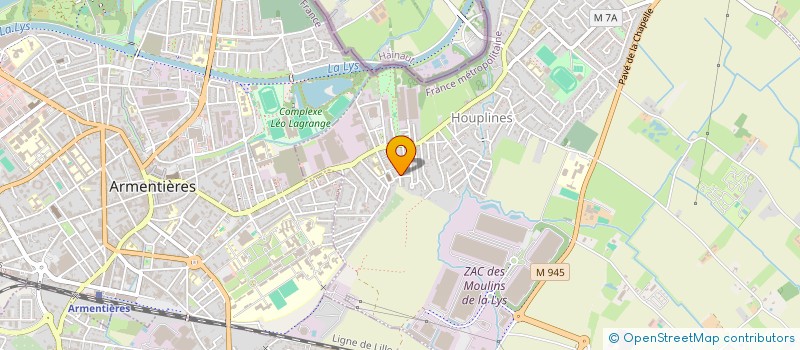 localisation de l'entreprise MADAME CINDY BOLLENGIER  HOUPLINES