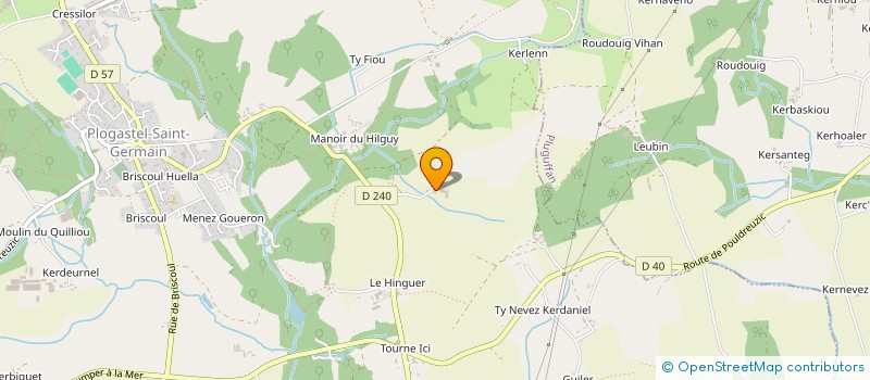 localisation de l'entreprise MADAME CINDY BOULANGHIEN  PLOGASTEL-SAINT-GERMAIN