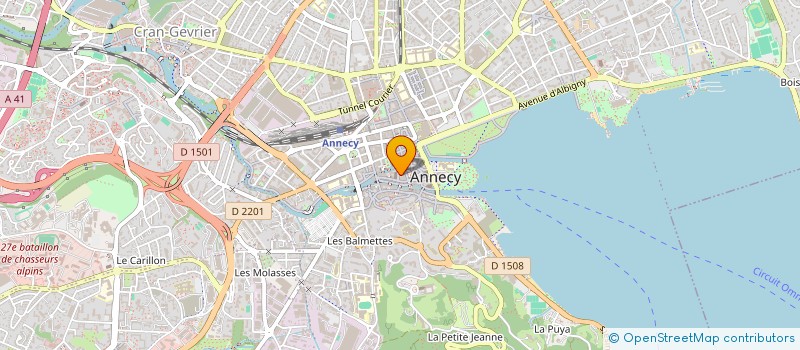 localisation de l'entreprise MADAME CINDY BOULET à ANNECY