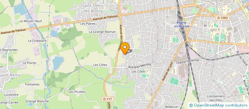 localisation de l'entreprise MADAME CINDY BOURCIAT à SAINT-DENIS-LES-BOURG