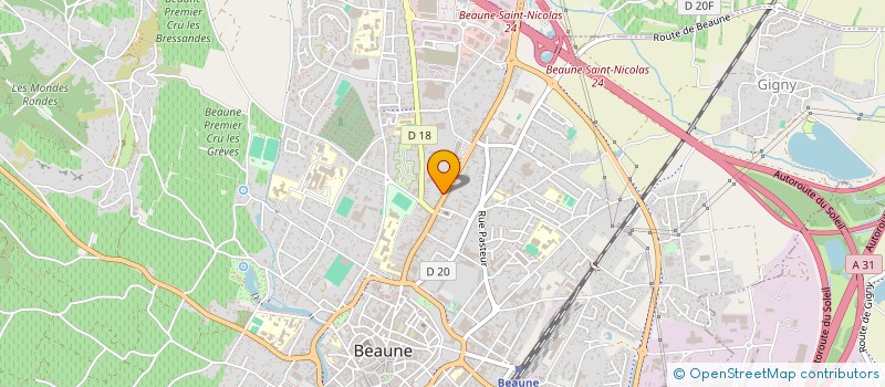 localisation de l'entreprise MADAME CINDY BOUZIGUES à BEAUNE
