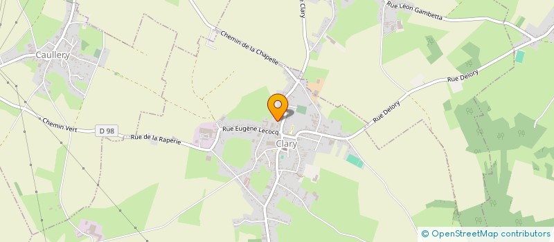 localisation de l'entreprise MADAME CINDY BOZZINI  CLARY