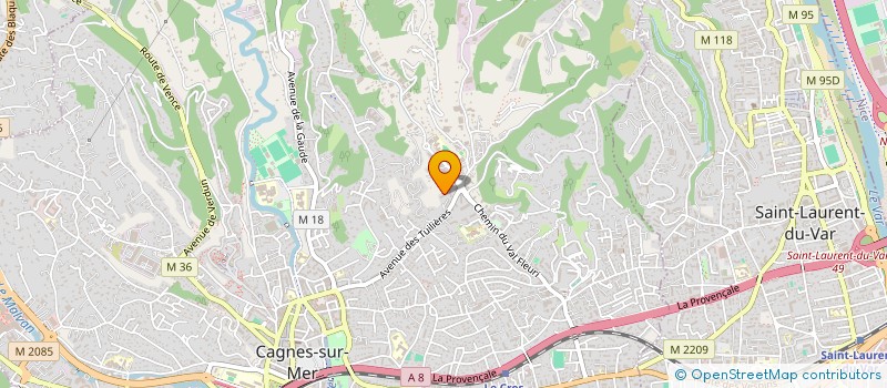 localisation de l'entreprise MADAME CINDY BRACKELAERE à CAGNES-SUR-MER
