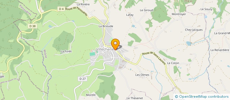 localisation de l'entreprise MADAME CINDY BRAK à VILLECHENEVE