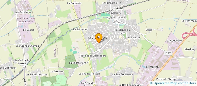 localisation de l'entreprise MADAME CINDY BRAULT  NOTRE-DAME-D'OE